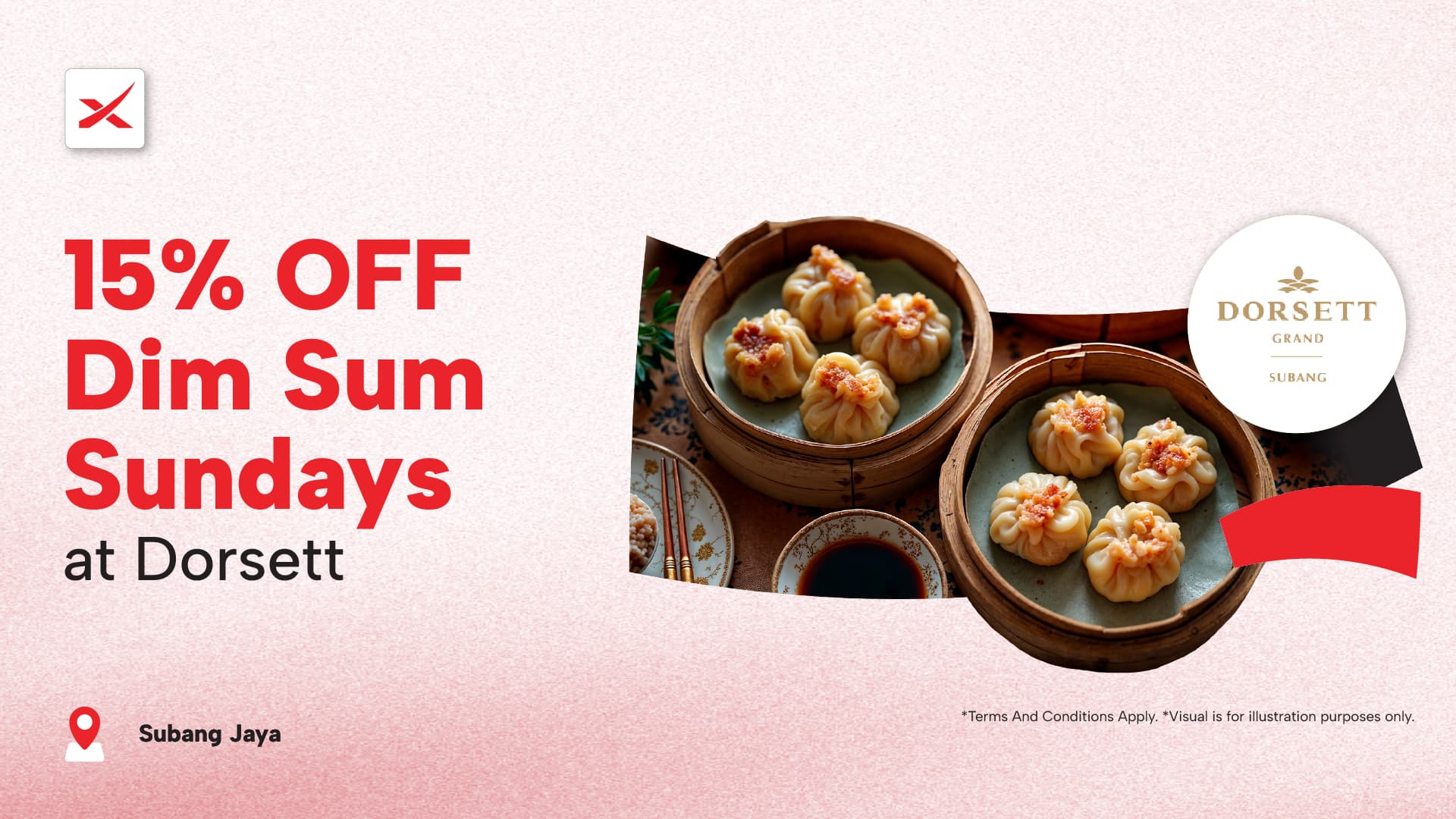 MoneyX Vouchers - Discount Voucher For Food - Dorsett Grand Subang