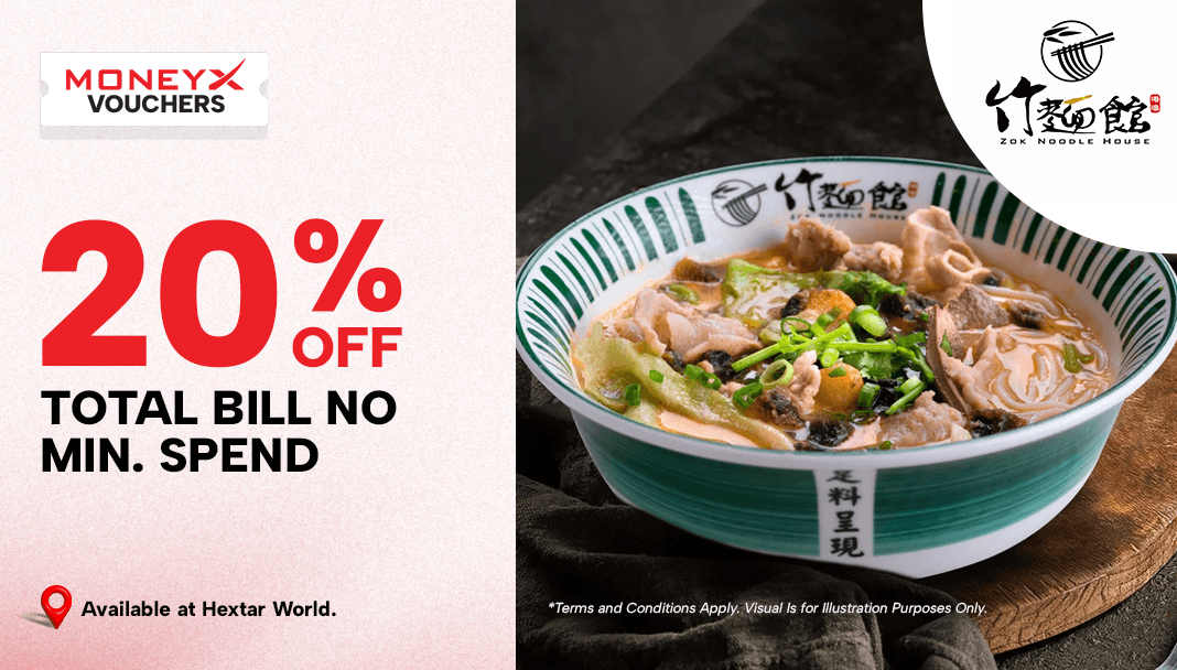 MoneyX Vouchers - Discount Voucher For Food - Zok Noodle House