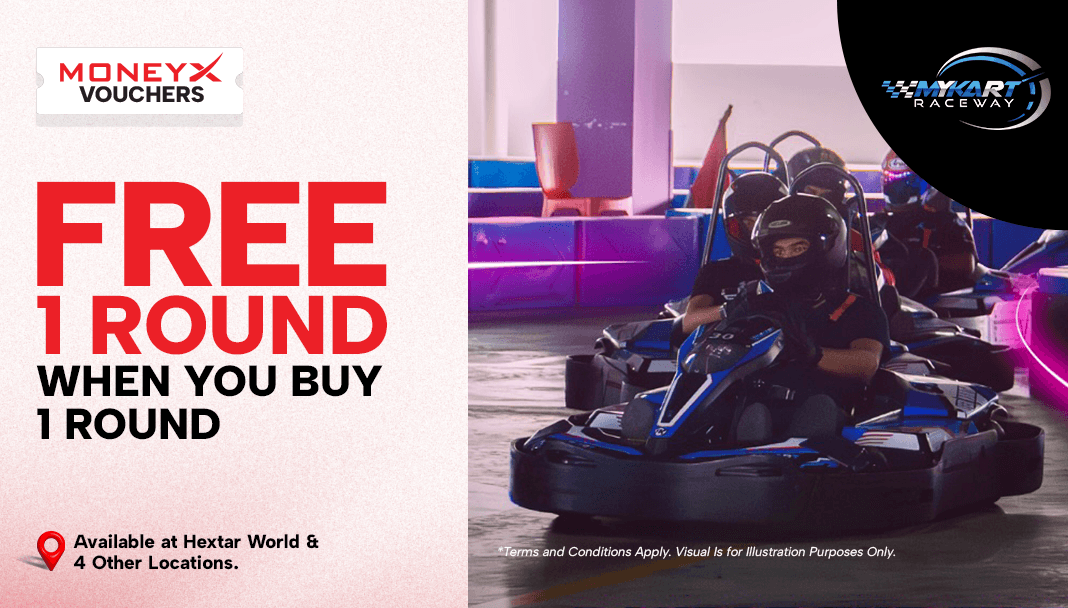 MoneyX Vouchers - Discount Voucher For Activities - My Kart Raceway