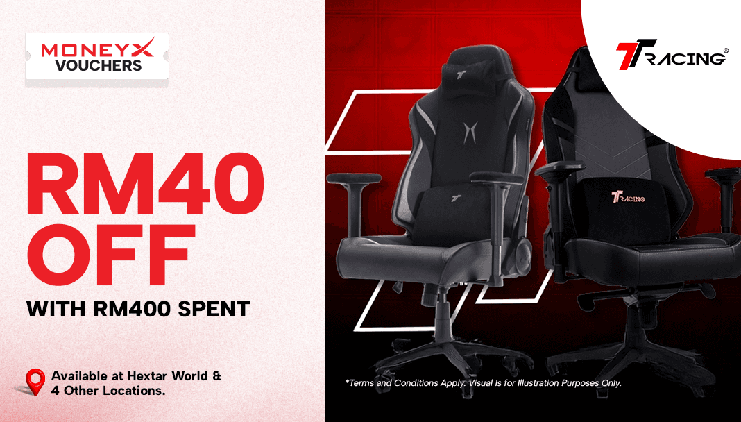 MoneyX Vouchers - Discount Voucher For Retail - TT Racing Gaming Chair