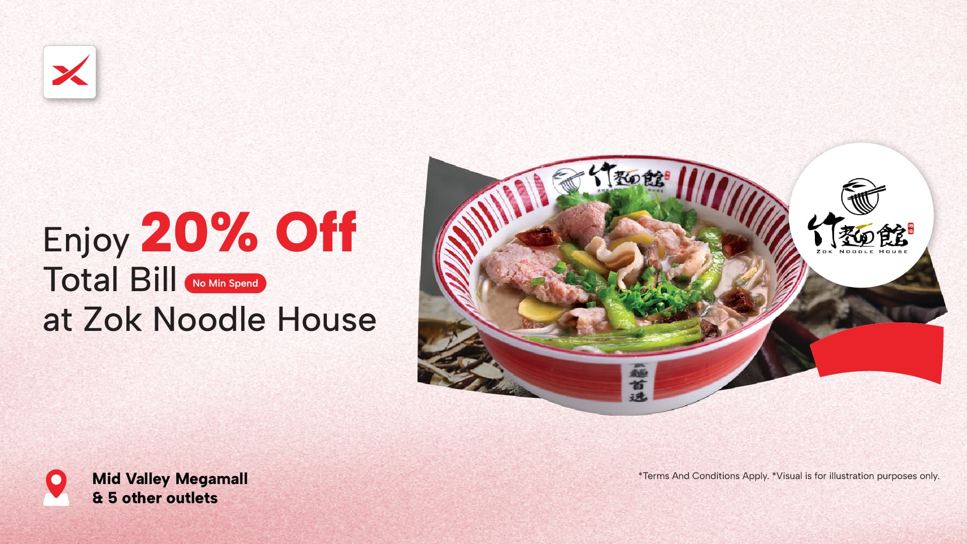 MoneyX Vouchers - Discount Voucher For Food - Zok Noodle House